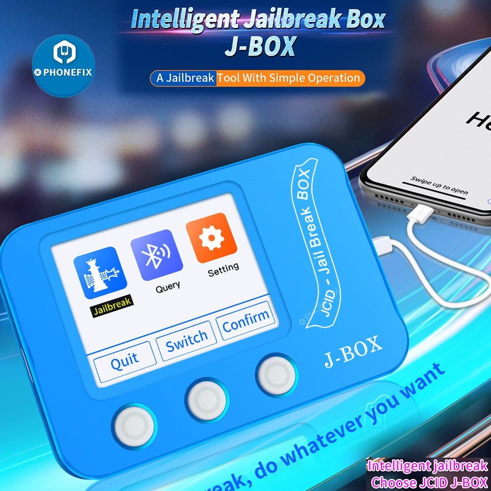 J BOX Jailbreak & Flash Tools for IOS Bypass ID and Icloud PC Free iPhone 11 11Pro Max True Tone Screen Repair J-BOX Tool